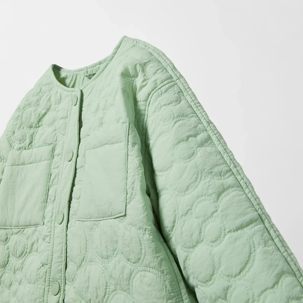 Zara kids mint green quilt stitched jacket NWT - Picture 3 of 3